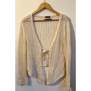 White Crochet Cardigan